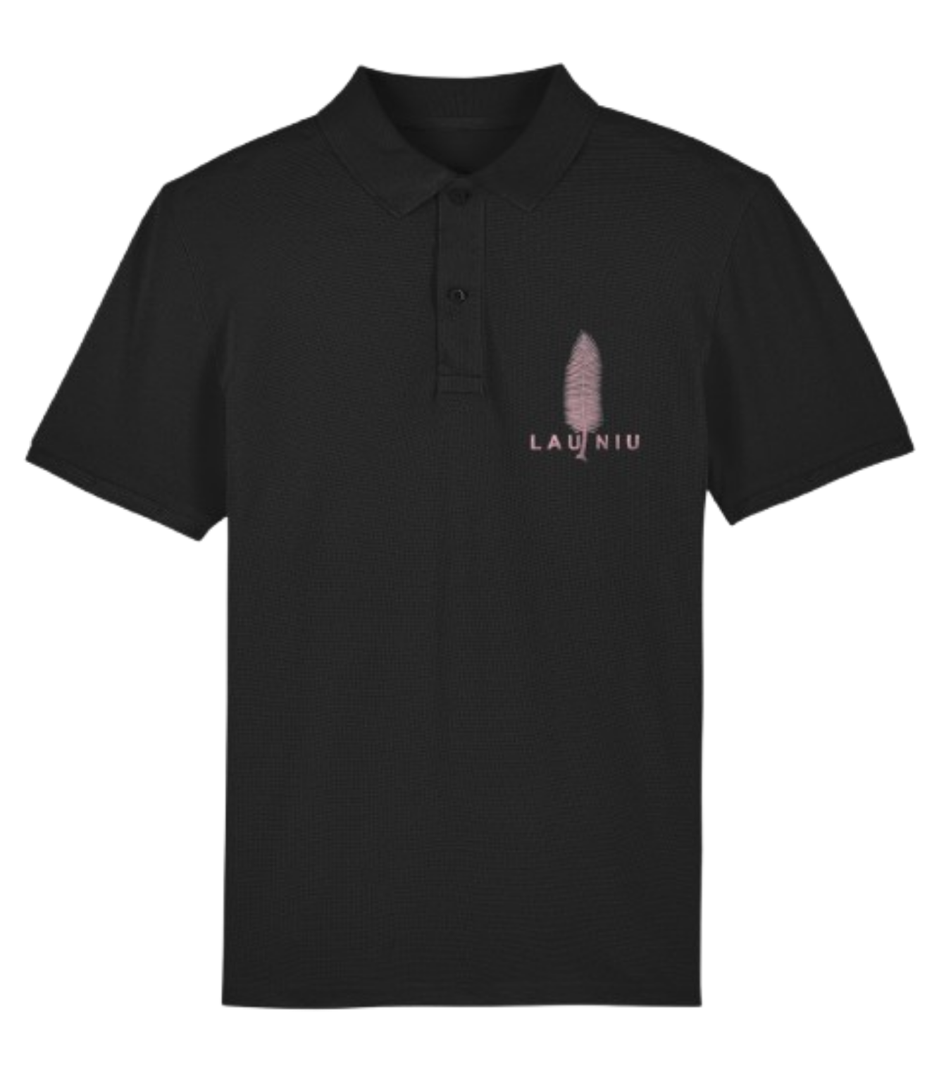 Polo Stanley piqué noir Homme