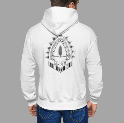 Sweat capuche poche kangourou mixte Blanc