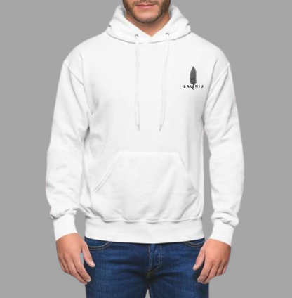 Sweat capuche poche kangourou mixte Blanc