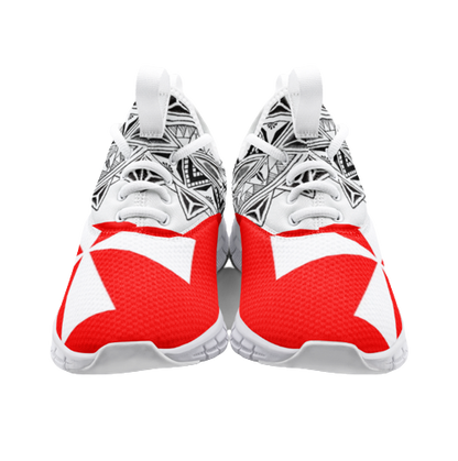 Sneakers mixte rouge / blanc