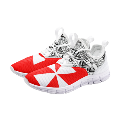 Sneakers mixte rouge / blanc